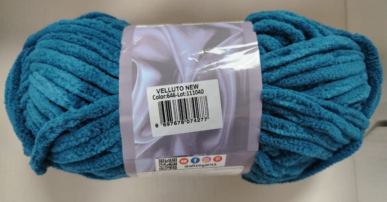 Alize Velluto-646 Mykonos Blue