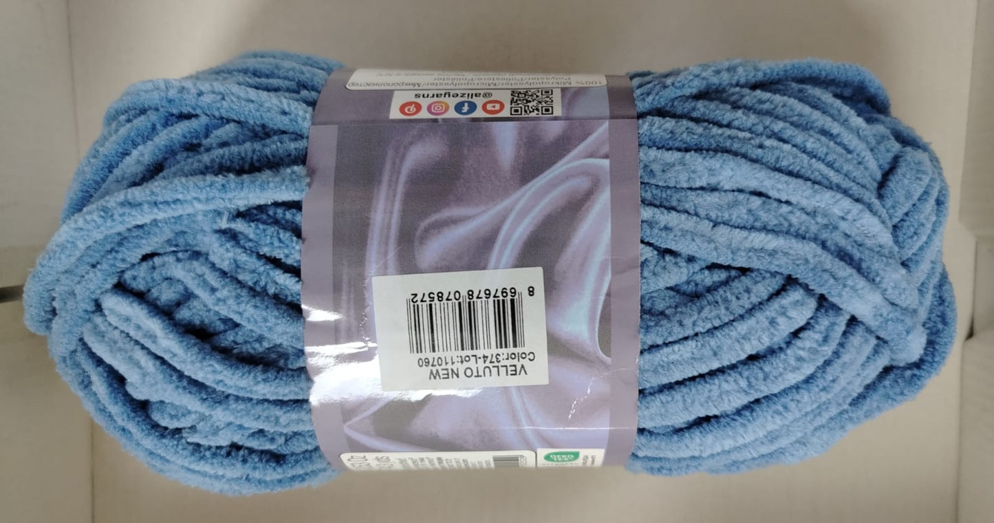 Alize Velluto-374 Denim