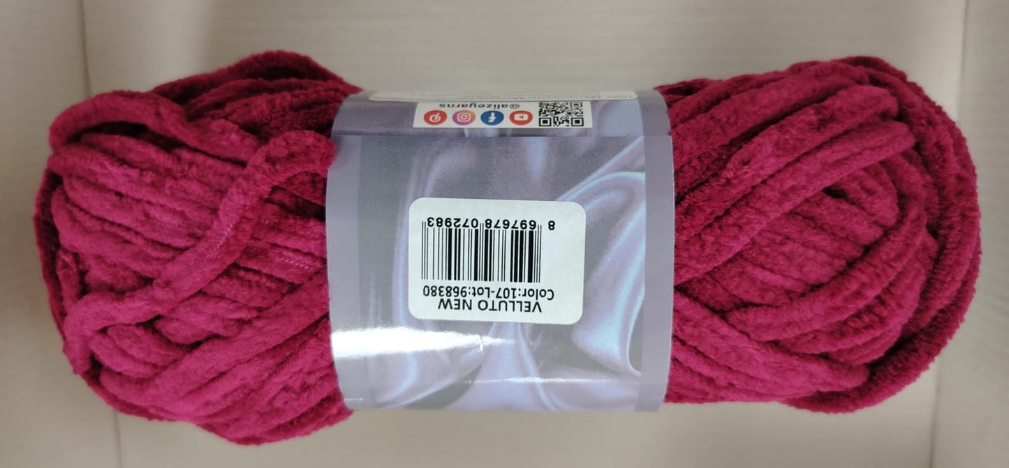 Alize Velluto-107 Cherry