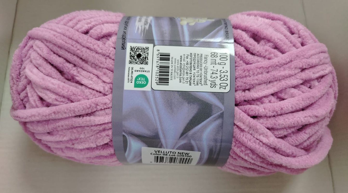 Alize Velluto -98 Pink