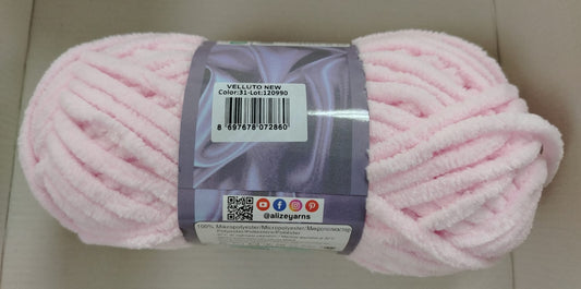 Alize Velluto-31 Baby Pink