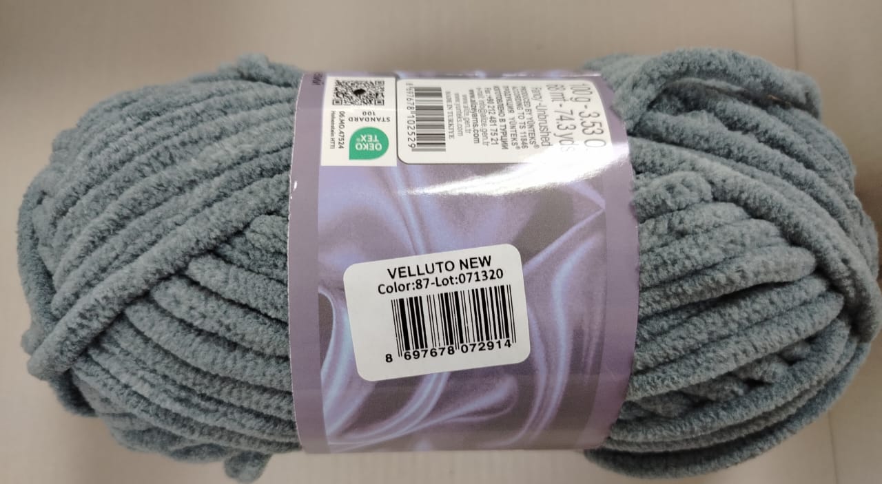 Alize Velluto-87 Coal Grey