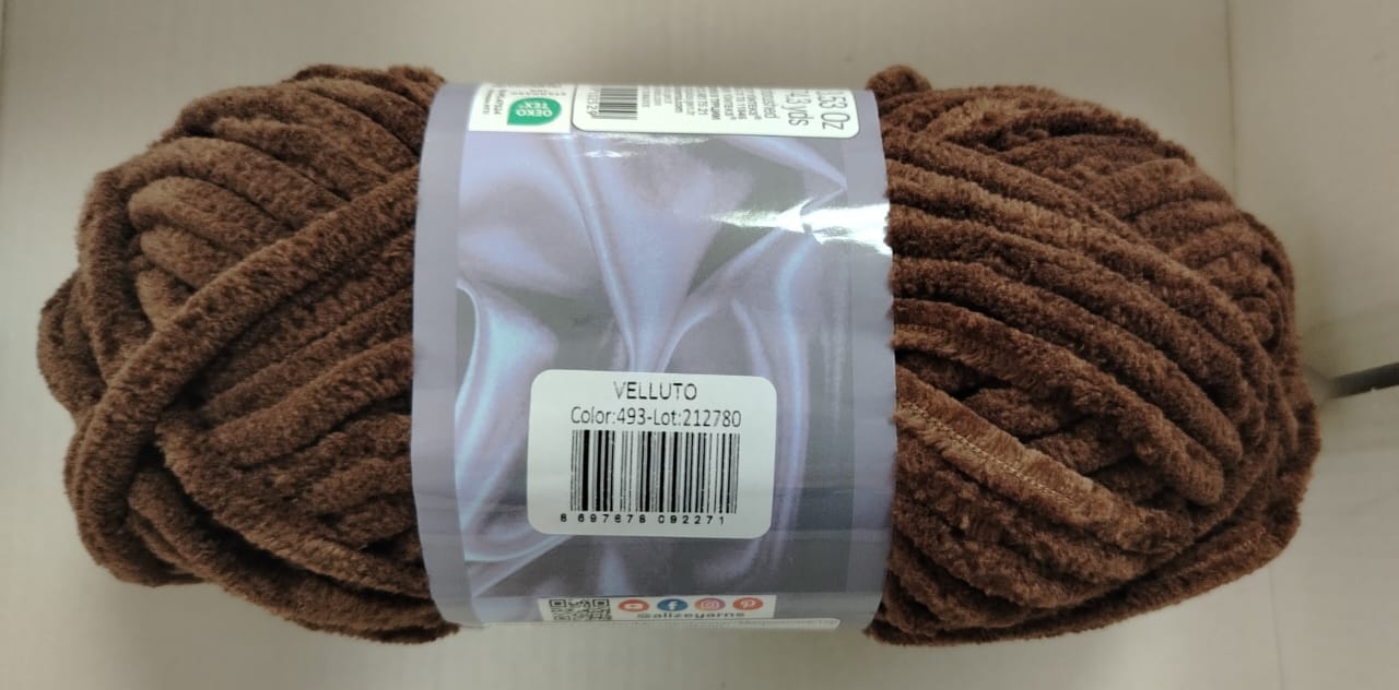 Alize Velluto-493 Choc Brown