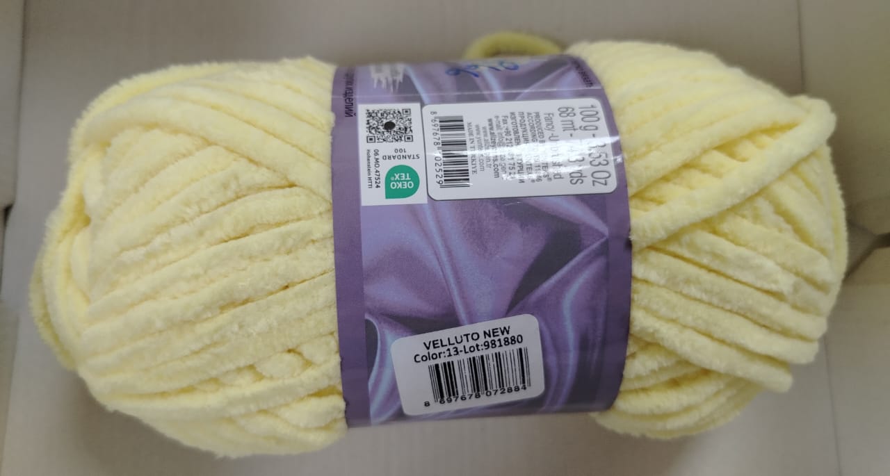 Alize Velluto-13 Light Yellow